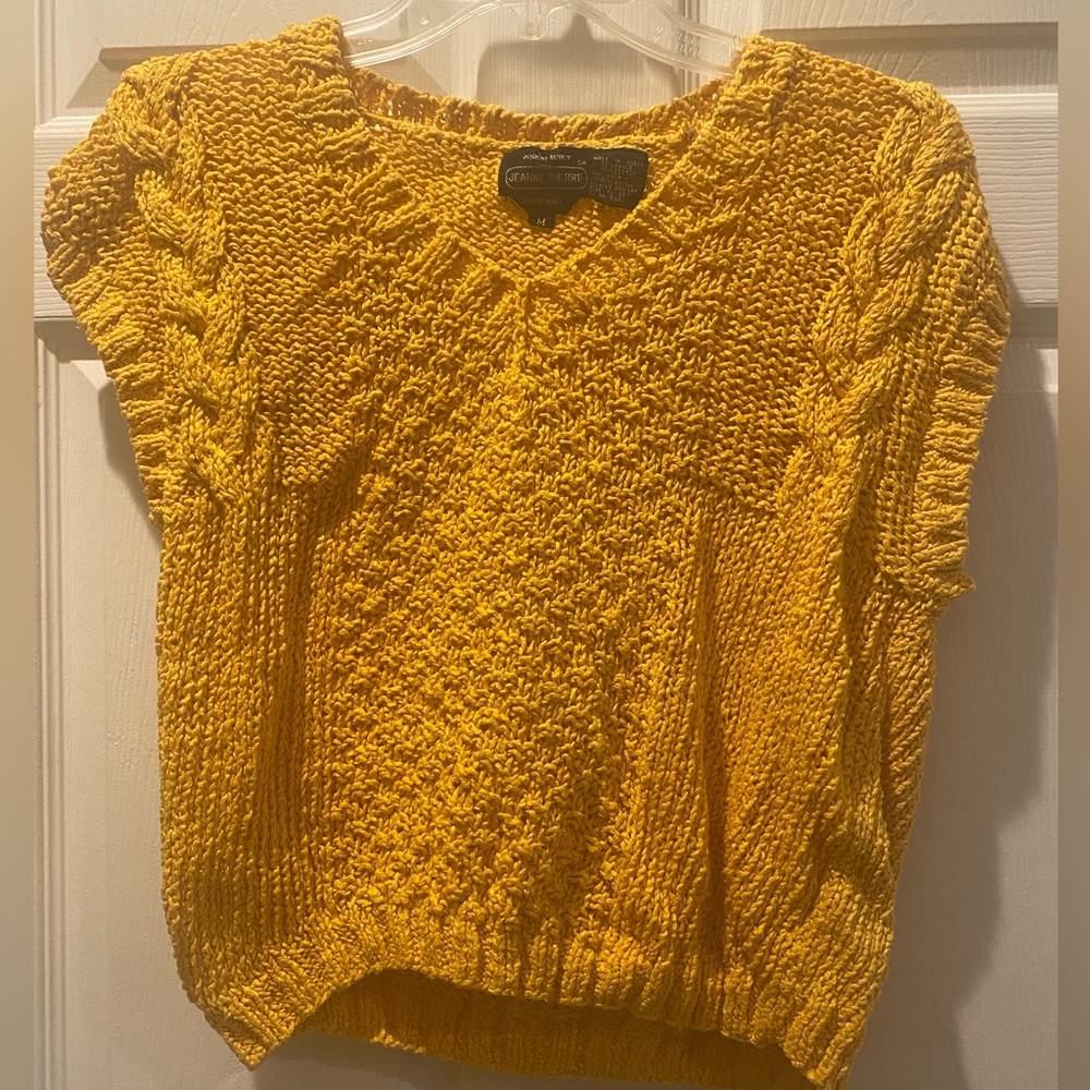 Jeanne Pierre sleeveless V-neck Knit sweater